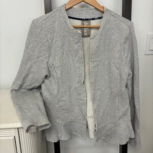 Dolan (left coast collection) Light Gray M Women's Blazer (sweatshirt material).